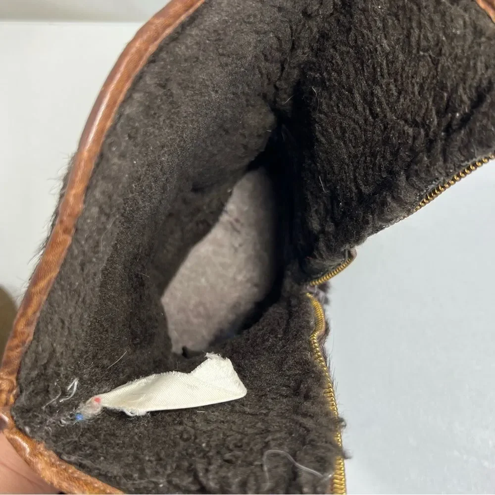 Vintage Como Goat Hair Apres-Ski Boot